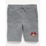 Licensed Graphic Fleece Jogger Shorts for Boys (At Knee) Hot Deal