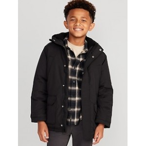 Hooded Zip-Front Water-Resistant Jacket for Boys Hot Deal