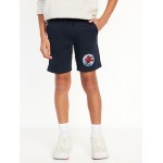 Licensed Graphic Fleece Jogger Shorts for Boys (At Knee)
