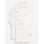 Uniform Pique Polo Shirt 5-Pack for Girls Hot Deal
