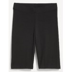 High-Waisted Biker Shorts -- 10-inch inseam