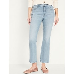High-Waisted 90s Crop Flare Jeans