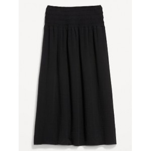 High-Waisted Crinkle Gauze Maxi Skirt Hot Deal