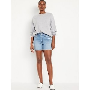 High-Waisted OG Jean Cut-Off Shorts -- 5-inch inseam