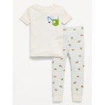 Unisex Snug-Fit Graphic Pajama Set for Toddler & Baby
