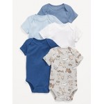 Short-Sleeve Bodysuit 5-Pack for Baby