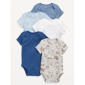 Short-Sleeve Bodysuit 5-Pack for Baby Hot Deal