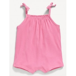 Sleeveless Tie-Bow One-Piece Romper for Baby