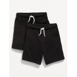 2-Pack Functional-Drawstring Shorts for Toddler Boys
