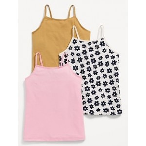 Fitted Cami Tank Tops 3-Pack for Toddler Girls