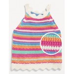 Crochet-Knit Tank Top for Girls