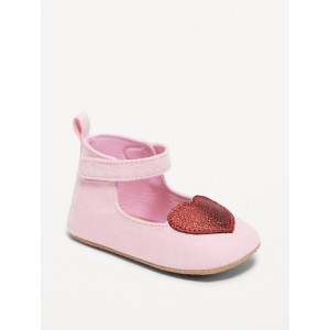 Faux-Suede Ankle-Strap Ballet Flat Shoes for Baby