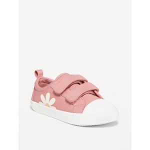 Canvas Double Secure-Strap Sneakers for Toddler Girls