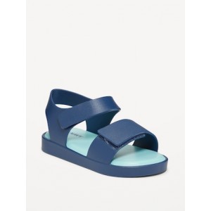 Double-Strap Matte Jelly Sandals for Toddler Girls