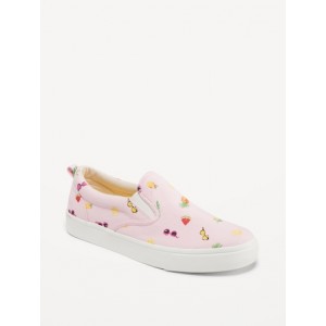 Canvas Slip-On Sneakers for Girls Hot Deal