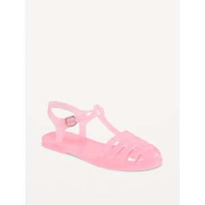 Shiny Jelly Fisherman Sandals for Girls