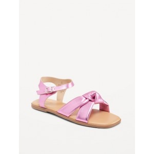 Faux-Leather Knotted Strap Sandals for Girls Hot Deal