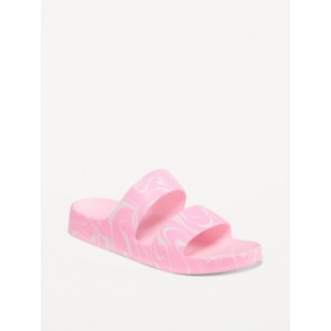 Double-Strap Slide Sandals for Girls (Partially Plant-Based)