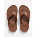 Faux-Leather Flip-Flop Sandals for Boys