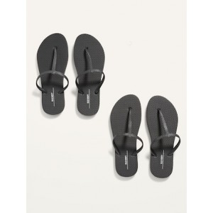 T-Strap Flip-Flop Sandals 2-Pack (Partially Plant-Based) Hot Deal