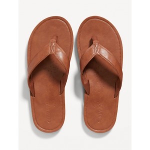 Faux-Leather Flip-Flop Sandals Hot Deal