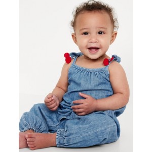 Sleeveless Heart-Pocket Jumpsuit for Baby Hot Deal