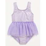 Sleeveless Swim Tutu One-Piece for Toddler and Baby
