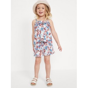 Sleeveless Ruffle Top and Shorts Set for Toddler Girls Hot Deal