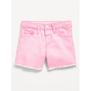 High-Waisted Frayed-Hem Jean Shorts for Toddler Girls Hot Deal