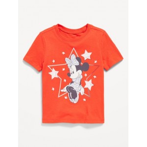 Disneyⓒ Minnie Mouse Unisex Graphic T-Shirt for Toddler Hot Deal