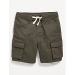 Functional-Drawstring Cargo Shorts for Toddler Boys
