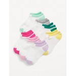 Color-Block Ankle Socks 7-Pack for Girls