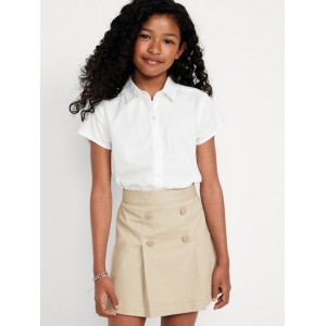 School Uniform Short-Sleeve Shirt for Girls