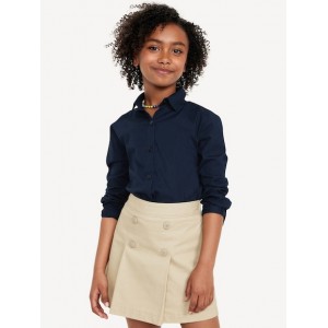 School Uniform Long-Sleeve Shirt for Girls Hot Deal