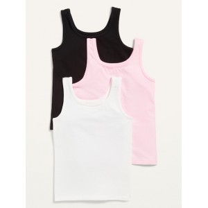 Square-Neck Tank Top 3-Pack for Girls Hot Deal