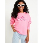 Licensed Pop Culture Graphic Crew-Neck Sweatshirt for Girls