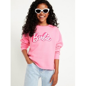 Licensed Pop Culture Graphic Crew-Neck Sweatshirt for Girls Hot Deal