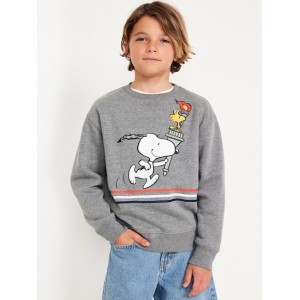 Peanuts Gender-Neutral Crew-Neck Sweatshirt for Kids Hot Deal