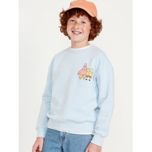 SpongeBob SquarePants Gender-Neutral Crew-Neck Sweatshirt for Kids Hot Deal
