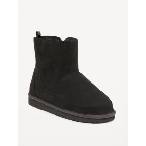 Faux-Suede Faux-Fur Lined Ankle Booties for Girls
