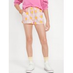 Jersey-Knit Dolphin-Hem Cheer Shorts for Girls
