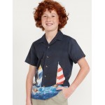 Short-Sleeve Graphic Camp Shirt for Boys Hot Deal