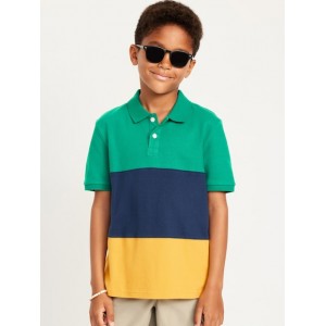 Short-Sleeve Color-Block Pique Polo Shirt for Boys Hot Deal