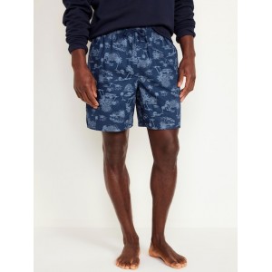Poplin Pajama Shorts -- 7-inch inseam