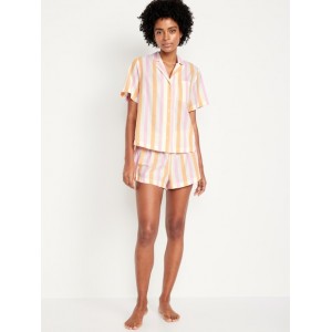 Poplin Pajama Short Set Hot Deal