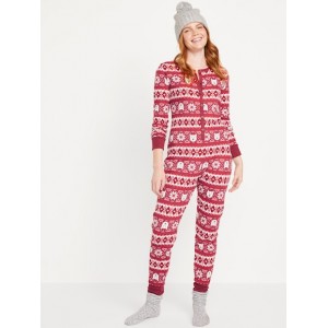 Thermal-Knit Pajama One-Piece