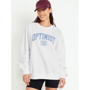 Oversized Graphic Tunic Sweatshirt Hot Deal