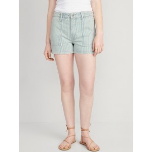 High-Waisted OG Straight Utility Shorts -- 3-inch inseam