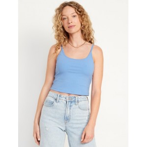 Fitted Ultra-Crop Ribbed Cami