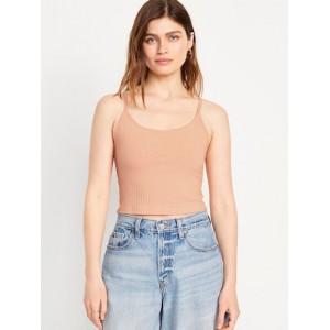 Fitted Ultra-Crop Ribbed Cami